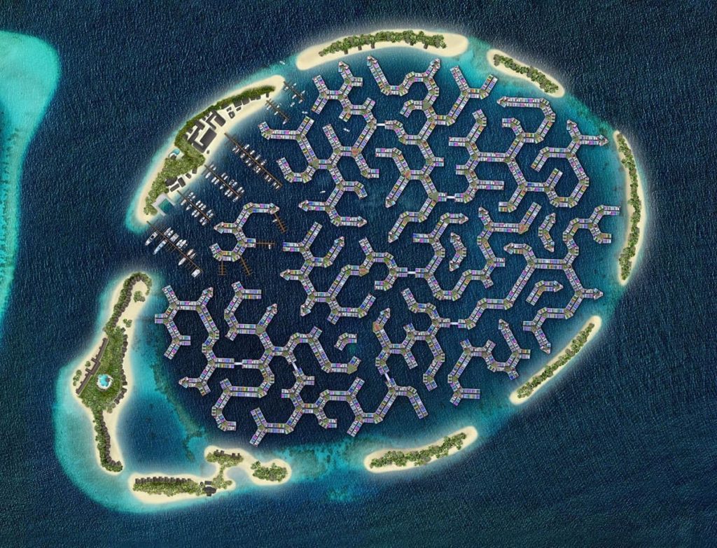 Maldives Floating City เมืองลอยน้ำ